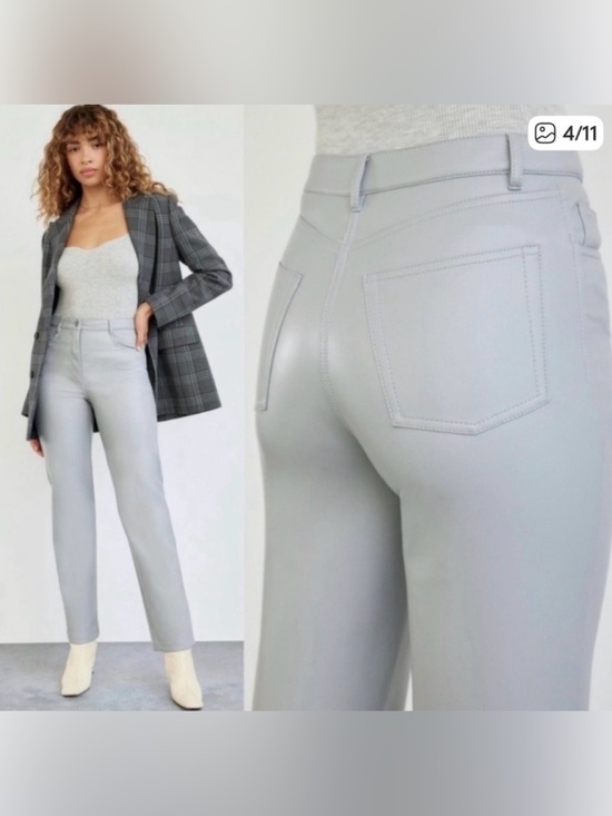 Aritzia Pants - Wilfred Faux Leather The Melina Pants Blue Gray